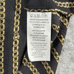 MICHAEL Michael Kors Blouse‎ Womens L Black Gold Chain Print Casual Party Office Size L Photo 7