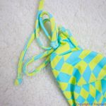 NEW It’s Now Cool x free people checkered wave bikini‎ bottom, M Blue Size M Photo 14