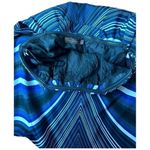 The Limited  Blue Black Art Deco Strapless Art Geo Blouson Mini Dress Size 8 Photo 11