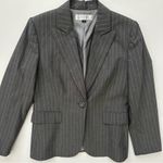 Tahari  Gray Pinstripe Blazer Size 10 Women Photo 4