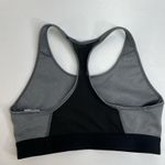 Adidas Medium M Sports Bra Support Bonded Racerback Grey Center Logo Women's Photo 4