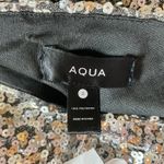 AQUA Silver Sequined Long Sleeve Mini Shift Cocktail Dress Size 12 Boat Neck by  Photo 6