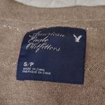 American Eagle  Outfitter AEO Size Small S Sparkle Shiny Sweater V Cut Button Top Photo 6