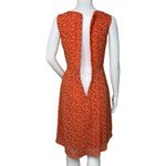 Hi there from Karen Walker US 0 Red Orange Floral Dress Sleeveless Office Casual Photo 4