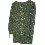 Jenni  Women's S Long‎ Sleeve Sleep Dress Nightgown Green Animal Print Lounge Photo 2