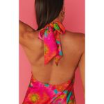 Show Me Your Mumu Jasmine Tie Floral Mini Dress in Miss Malibu XL Photo 3