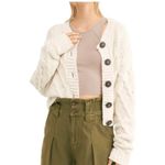 Free People  Bonfire Cardigan cream size medium Photo 1