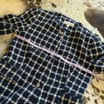 ZARA Tweed Preppy Knot Button Blazer Jacket Size Large Photo 7