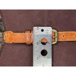 Liz Claiborne belt genuine leather brown braided skinny western Photo 4