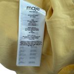 Maje  Roseau Jacquard Skater Dress Long Sleeve Yellow‎ Size 40 US Large Photo 14