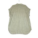 Ellen Tracy Linen Blend Top-Tunic Women XXL Striped Gauze Resort Everyday Boho Photo 2
