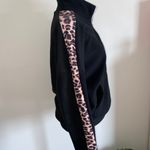 C+D+M collection Fleece Black And Cheetah Print Pullover Sweater Photo 6