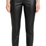 ASOS Design Black Faux Vegan Leather Skinny High Waist Trousers Pants Size 14 Photo 0