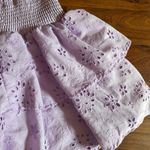 Purple eyelet rush skirt Photo 2