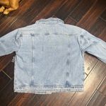 Celebrity Pink Jeans jacket with patchwork long sleeve casual BoHo indie happy face cotton Photo 2