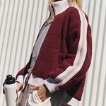 NWT Free People FP Movement Fleecy Sherpa Scrunchy Pippa Jacket in Burgundy Red Photo 0