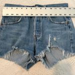 Levi's 501 button fly jean shorts distressed cut offs 25 W25 SH2 4374 Photo 1