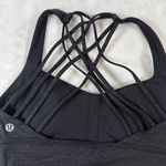 Lululemon  free to be wild longline bra black size 6 athletic wear workout Photo 4