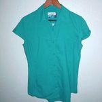 Magellan outdoors Magellan Fish Gear Semi-Fitted M Vented Turquoise Top Photo 0