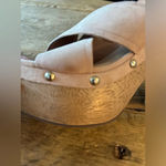 Vince Camuto  Jenevya Slingback Platform Sandal~ Tan Suede~10 Photo 3