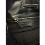 Halston Heritage  Women Black Leather Crossbody‎ Shoulder Hobo Suede Bag Purse Photo 5