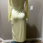 Song of style yellow long sleeve dress midi nwt Size XXS Photo 8