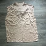 Sandro  Paris Beige Cream Tie Neck Sleeveless 100% Silk Blouse Size 3 L Career Photo 1
