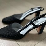 Nina Vintage 90’s  black beaded block heels size 8.5 Photo 3