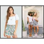 Show Me Your Mumu ππ Floral Denim Frayed Shorts Photo 3