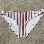 ONIA  Colorful Striped Bikini Bottom Size M Photo 0