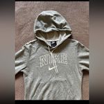 Nike  Womens Hoodie‎ Sweatshirt Short Cropped Gray Size Xsmall Photo 2