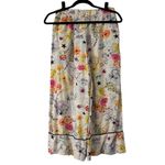 Betsey Johnson  Floral Wide Leg Pajama Pants Small 100% Rayon Drawstring Waist Photo 1