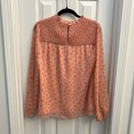 EUC BODEN Women’s Blouse Lined Floral Smocked Bib Size 6 Pink Photo 2