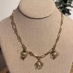 J.Crew  Gold Floral Necklace with Pearl Accents New Unworn Photo 1