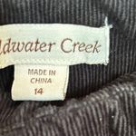 Coldwater Creek Corduroy Jeans Womens 14 Black Stretch Pull On Pants Bottoms Photo 3