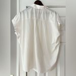 Madewell  Classic White Cotton‎ Modal Shirt Size XL NWT Photo 2