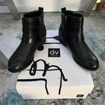 DV by Dolce Vit Dolce Vita Black Larabey Belted Leather Ankle Boots Photo 3