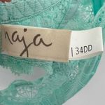 Naja Chloe Balconette aqua blue lace unlined underwire bra size 34DD Green Photo 7