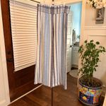 Indigo Rein EUC High Rise Striped Blue and White Wide Leg Linen Blend Pants Photo 1