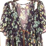 NWOT Cold Shoulder Kimono/Duster/Beach Coverup Blue S Photo 2