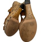 Chloé Chloe Brown Platform Sandals size 6.5 Renna Leather Ankle Strap Cork Wedge Photo 5