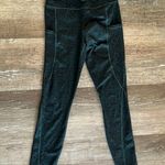 None Green cheetah athletic leggings with pockets. Leopard pattern Photo 1