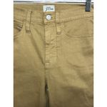 J.Crew  9" Billie Demi Boot Crop Jeans Women's Size 24 Mustard Cotton Blend Photo 1