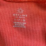 Aerie Long Sleeve Red Crop Top Photo 2