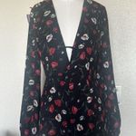 Lush Clothing BLACK FLORAL JUMPSUIT Photo 3
