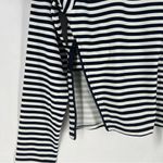 Coolibar Bayfront Rash Guard Bra Top Long Sleeve Zipper Sides Striped NWT Size M Blue Size M Photo 6