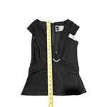 Tadashi Shoji NWT Vintage Tadashi V Neck Size Medium Sleeveless Top Black Embellishments #G4-5 Photo 6