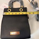 Trina Turk Black Mini Bag with Double Handles Crossbody Strap front slip pocket Photo 9