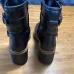 Esprit  Black Moto Boots with Buckle Detail Photo 2