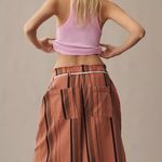 New Pilcro by Anthropologie Cropped wide Leg jean Shorts Size Xs Pink Photo 1